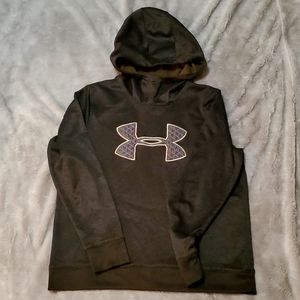 Under armour dark green hoodie.
